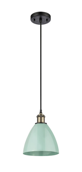 Innovations - 516-1P-BAB-MBD-75-SF - One Light Mini Pendant - Ballston - Black Antique Brass