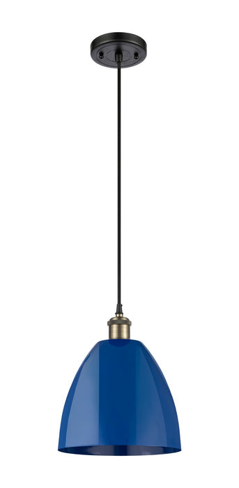 Innovations - 516-1P-BAB-MBD-9-BL-LED - LED Mini Pendant - Ballston - Black Antique Brass