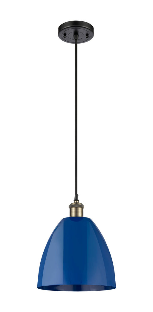 Innovations - 516-1P-BAB-MBD-9-BL-LED - LED Mini Pendant - Ballston - Black Antique Brass