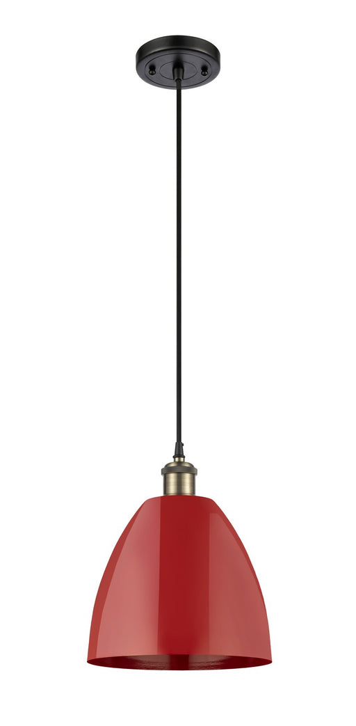 Innovations - 516-1P-BAB-MBD-9-RD-LED - LED Mini Pendant - Ballston - Black Antique Brass