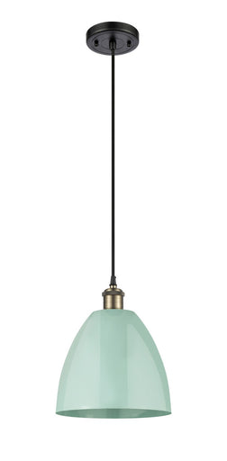 Ballston One Light Mini Pendant Black Antique Brass