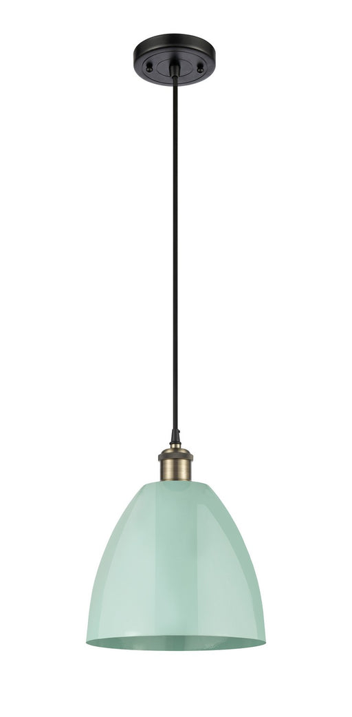 Innovations - 516-1P-BAB-MBD-9-SF-LED - LED Mini Pendant - Ballston - Black Antique Brass