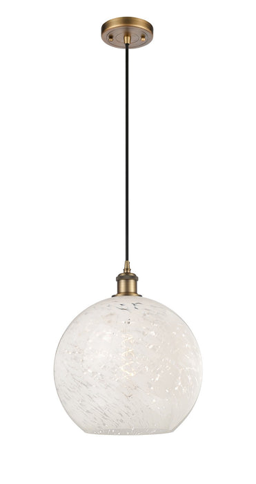 Innovations - 516-1P-BB-G1216-12WM - LED Mini Pendant - Ballston - Brushed Brass