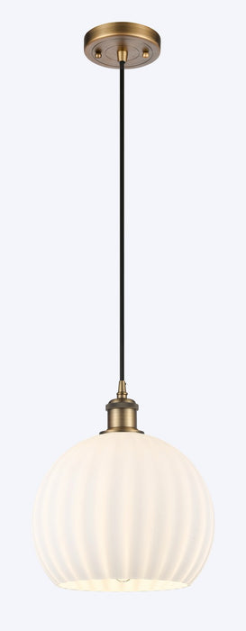 Innovations - 516-1P-BB-G1217-10WV - LED Mini Pendant - Ballston - Brushed Brass