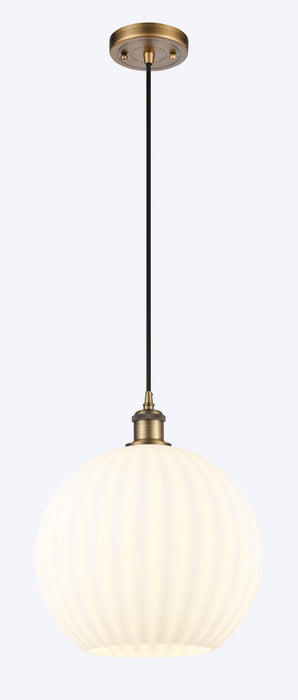 Innovations - 516-1P-BB-G1217-12WV - LED Mini Pendant - Ballston - Brushed Brass