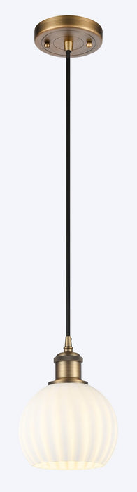 Innovations - 516-1P-BB-G1217-6WV - LED Mini Pendant - Ballston - Brushed Brass