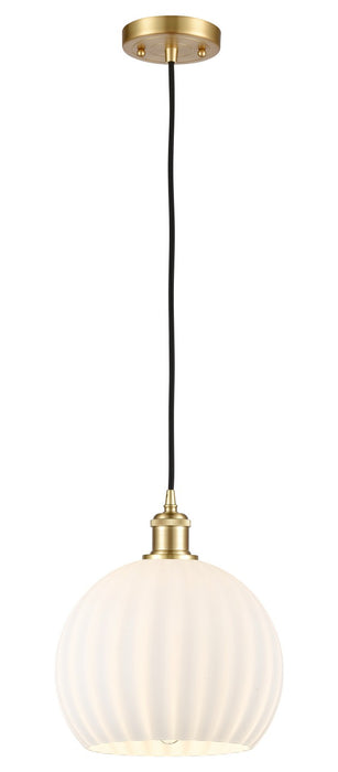 Innovations - 516-1P-SG-G1217-10WV - LED Mini Pendant - Ballston - Satin Gold