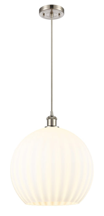 Innovations - 516-1P-SN-G1217-14WV - LED Pendant - Ballston - Brushed Satin Nickel