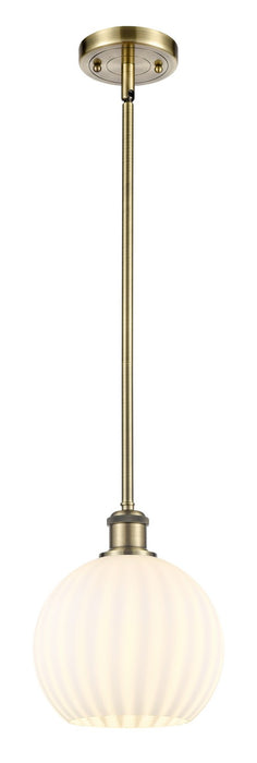 Innovations - 516-1S-AB-G1217-8WV - LED Mini Pendant - Ballston - Antique Brass