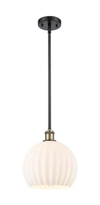 Innovations - 516-1S-BAB-G1217-10WV - LED Mini Pendant - Ballston - Black Antique Brass