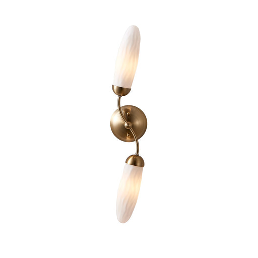 Crest Nine Light Wall Sconce Winter Brass