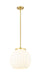Innovations - 221-1S-SG-G1217-14WV - LED Pendant - Franklin Restoration - Satin Gold