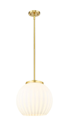 Franklin Restoration LED Pendant Satin Gold