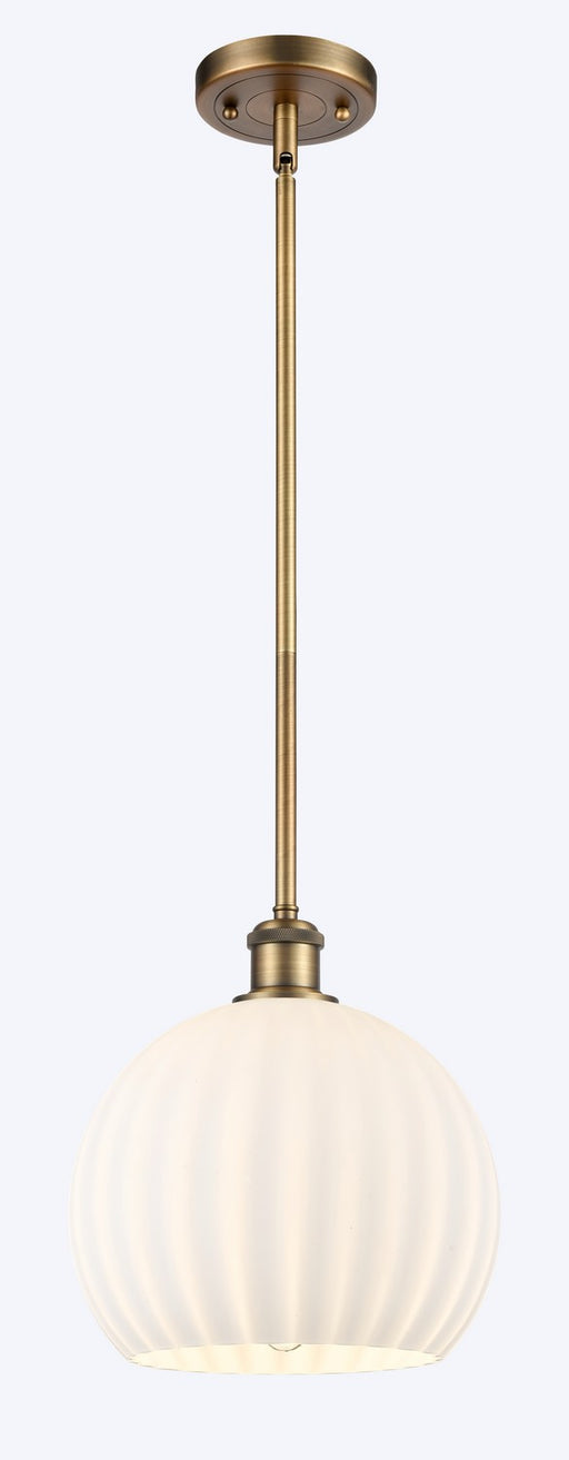 Innovations - 516-1S-BB-G1217-10WV - LED Mini Pendant - Ballston - Brushed Brass