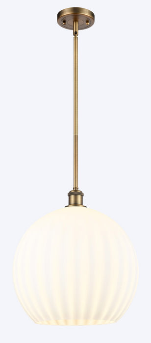 Innovations - 516-1S-BB-G1217-14WV - LED Pendant - Ballston - Brushed Brass