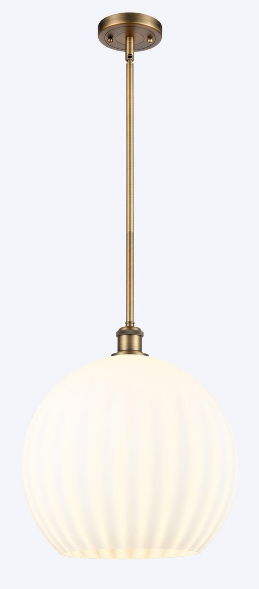 Innovations - 516-1S-BB-G1217-14WV - LED Pendant - Ballston - Brushed Brass