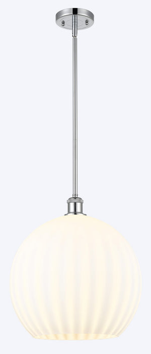 Innovations - 516-1S-PC-G1217-14WV - LED Pendant - Ballston - Polished Chrome