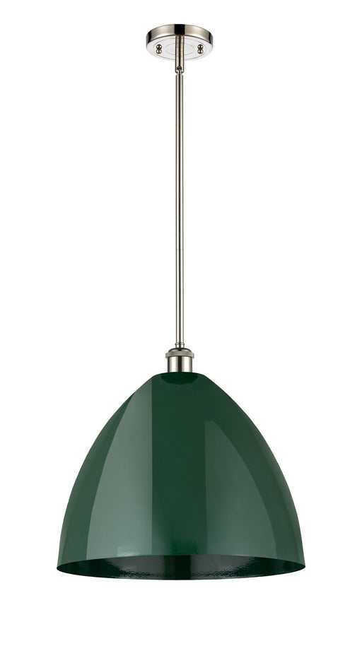 Innovations - 516-1S-PN-MBD-16-GR - One Light Pendant - Ballston - Polished Nickel