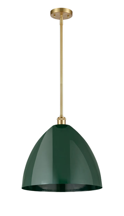 Innovations - 516-1S-SG-MBD-16-GR - One Light Pendant - Ballston - Satin Gold