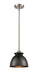 Innovations - 516-1S-SN-M14-BK - One Light Mini Pendant - Ballston - Brushed Satin Nickel