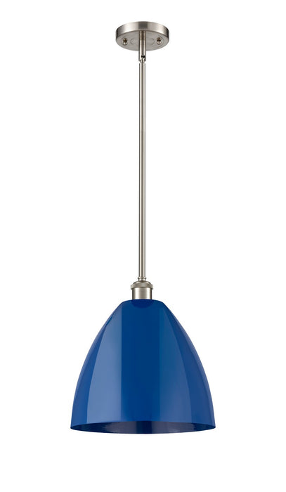 Innovations - 516-1S-SN-MBD-12-BL - One Light Pendant - Ballston - Brushed Satin Nickel