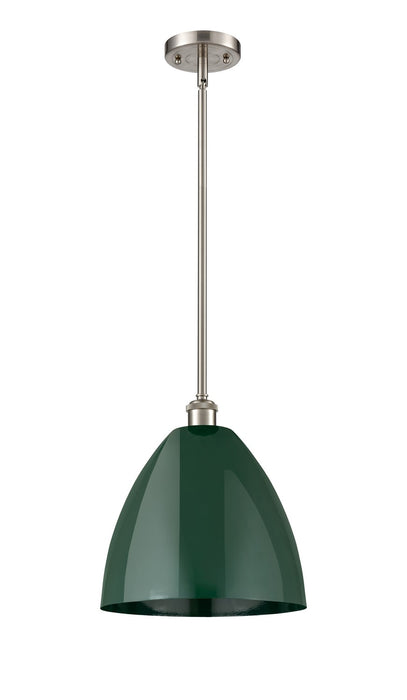 Innovations - 516-1S-SN-MBD-12-GR - One Light Pendant - Ballston - Brushed Satin Nickel