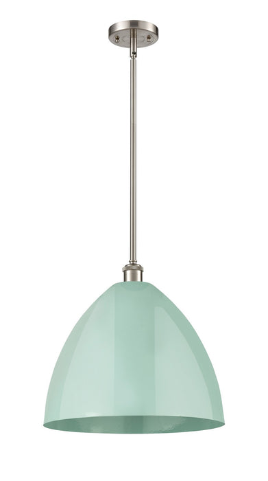 Innovations - 516-1S-SN-MBD-16-SF - One Light Pendant - Ballston - Brushed Satin Nickel