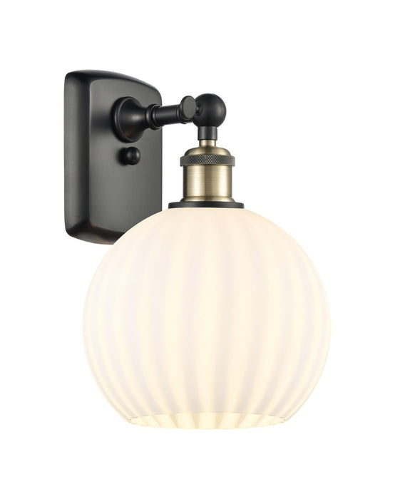 Innovations - 516-1W-BAB-G1217-8WV - LED Wall Sconce - Ballston - Black Antique Brass