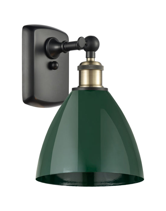 Innovations - 516-1W-BAB-MBD-75-GR - One Light Wall Sconce - Ballston - Black Antique Brass