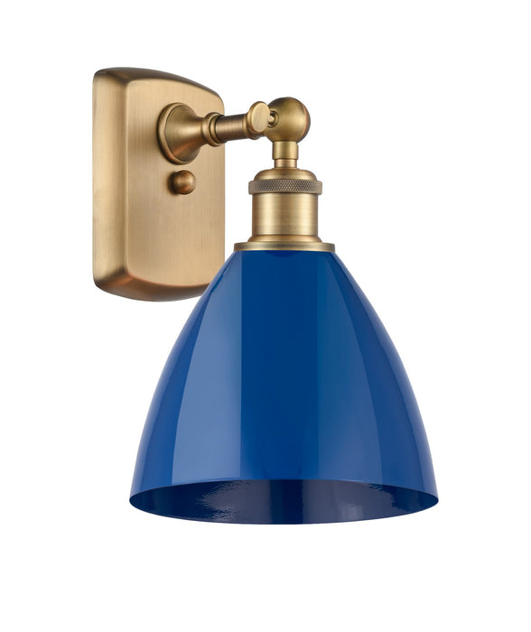 Innovations - 516-1W-BB-MBD-75-BL - One Light Wall Sconce - Ballston - Brushed Brass