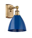 Innovations - 516-1W-BB-MBD-75-BL - One Light Wall Sconce - Ballston - Brushed Brass