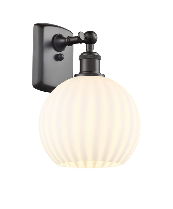 Innovations - 516-1W-OB-G1217-8WV - LED Wall Sconce - Ballston - Oil Rubbed Bronze