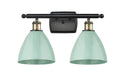 Innovations - 516-2W-BAB-MBD-75-SF - Two Light Bath Vanity - Ballston - Black Antique Brass