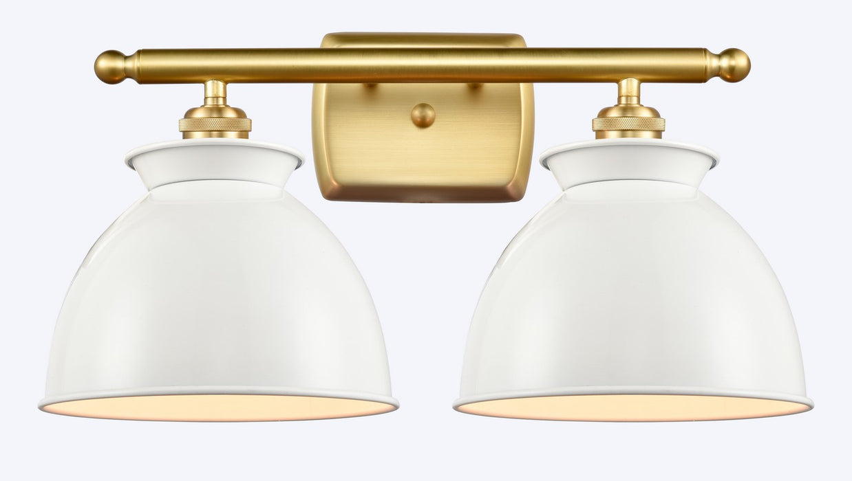 Innovations - 516-2W-SG-M14-W - Two Light Bath Vanity - Ballston - Satin Gold