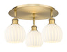 Innovations - 516-3C-BB-G1217-6WV - LED Flush Mount - Downtown Urban - Brushed Brass