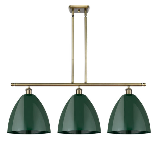 Innovations - 516-3I-AB-MBD-12-GR - Three Light Island Pendant - Ballston - Antique Brass