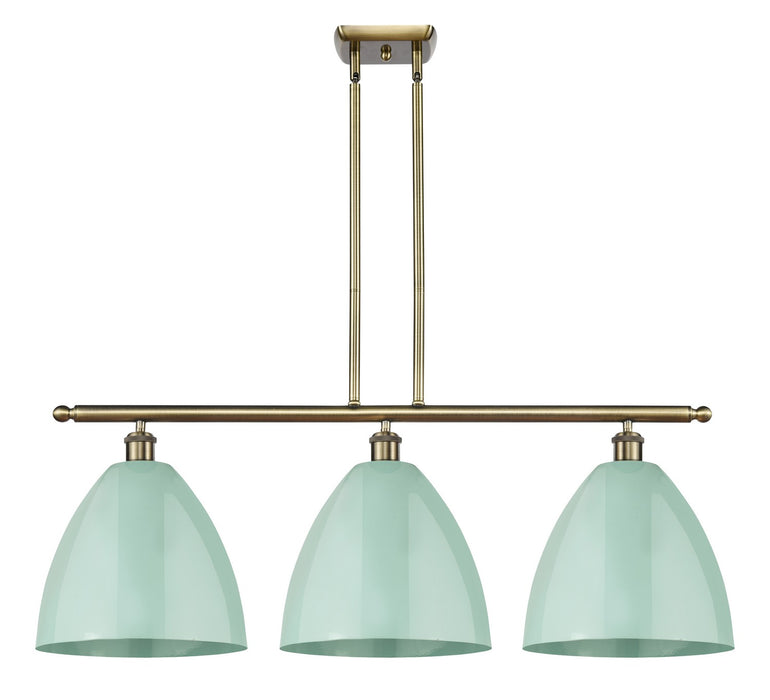 Innovations - 516-3I-AB-MBD-12-SF - Three Light Island Pendant - Ballston - Antique Brass