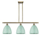 Innovations - 516-3I-AB-MBD-9-SF - Three Light Island Pendant - Ballston - Antique Brass