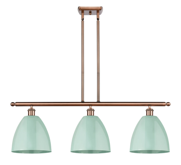 Innovations - 516-3I-AC-MBD-9-SF - Three Light Island Pendant - Ballston - Antique Copper