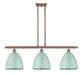 Innovations - 516-3I-AC-MBD-9-SF - Three Light Island Pendant - Ballston - Antique Copper