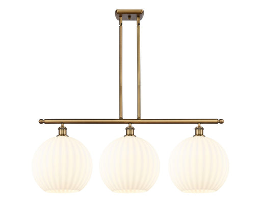 Innovations - 516-3I-BB-G1217-12WV - LED Island Pendant - Ballston - Brushed Brass