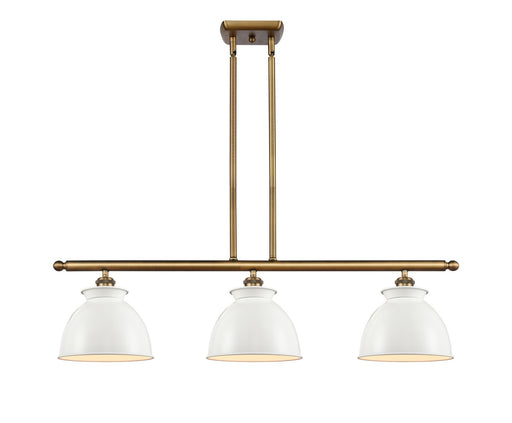 Innovations - 516-3I-BB-M14-W - Three Light Island Pendant - Ballston - Brushed Brass