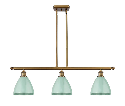 Innovations - 516-3I-BB-MBD-75-SF - Three Light Island Pendant - Ballston - Brushed Brass