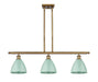 Innovations - 516-3I-BB-MBD-75-SF - Three Light Island Pendant - Ballston - Brushed Brass