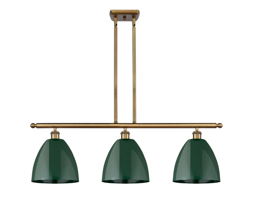 Innovations - 516-3I-BB-MBD-9-GR - Three Light Island Pendant - Ballston - Brushed Brass