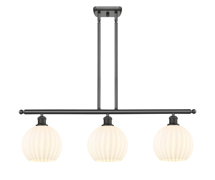 Innovations - 516-3I-OB-G1217-8WV - LED Island Pendant - Ballston - Oil Rubbed Bronze