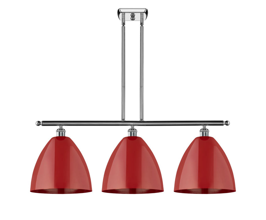 Innovations - 516-3I-PC-MBD-12-RD - Three Light Island Pendant - Ballston - Polished Chrome