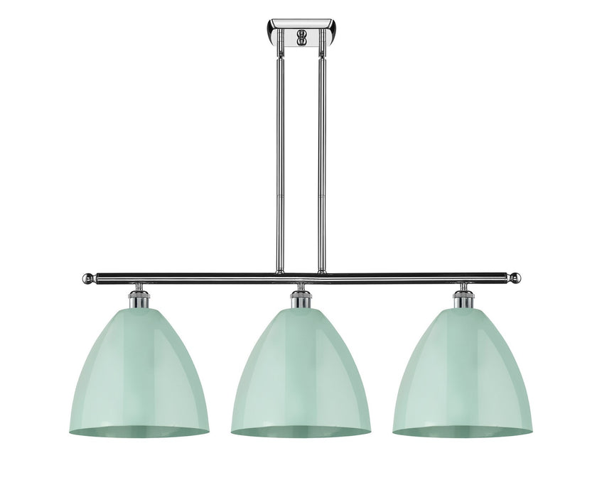 Innovations - 516-3I-PC-MBD-12-SF - Three Light Island Pendant - Ballston - Polished Chrome