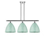 Innovations - 516-3I-PC-MBD-12-SF - Three Light Island Pendant - Ballston - Polished Chrome