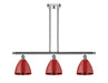 Innovations - 516-3I-PC-MBD-75-RD - Three Light Island Pendant - Ballston - Polished Chrome